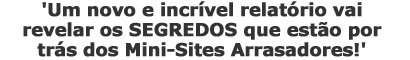 Mini Sites Arrasadores